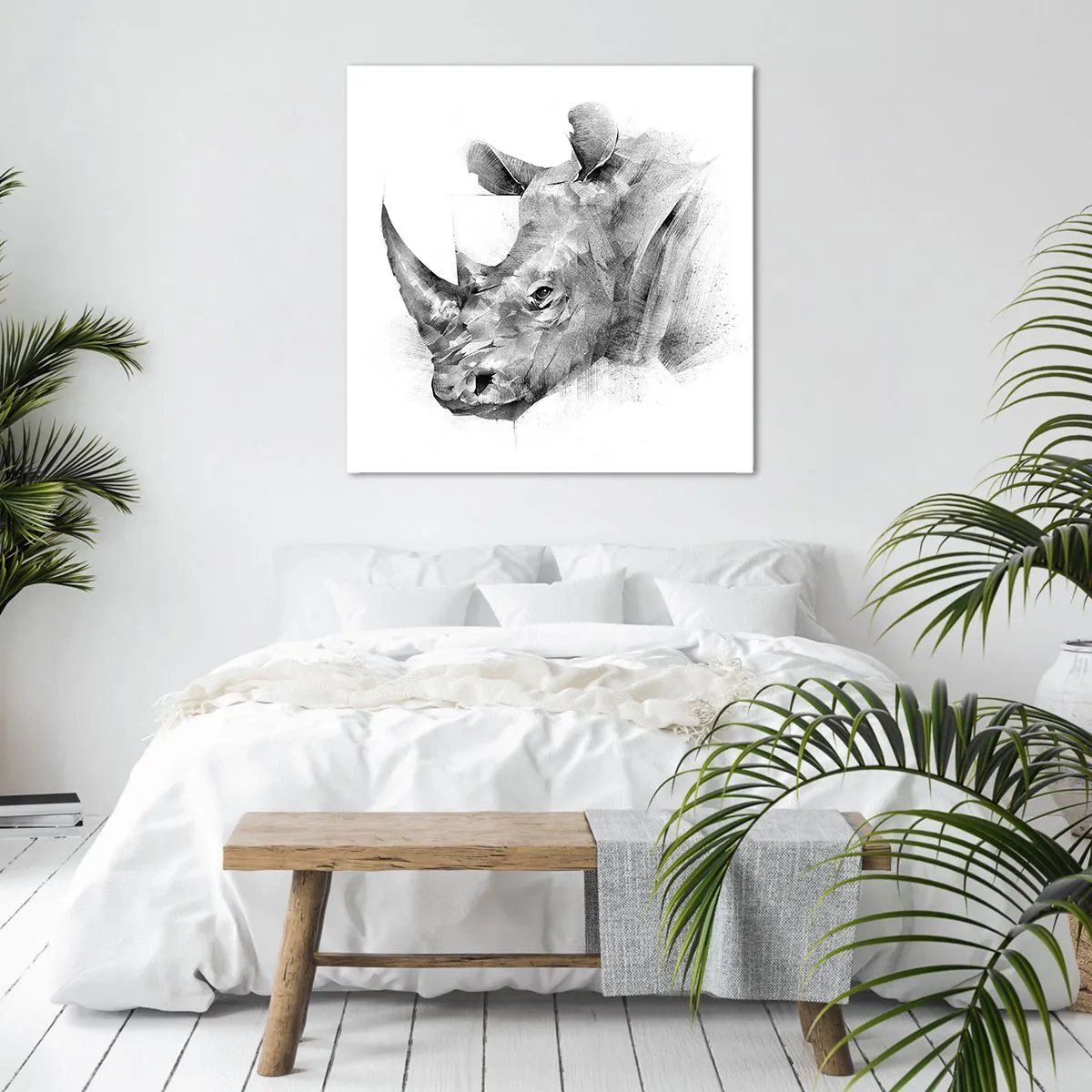 Impression sur toile - Image sur toile - Potrait africain - 70x70 cm