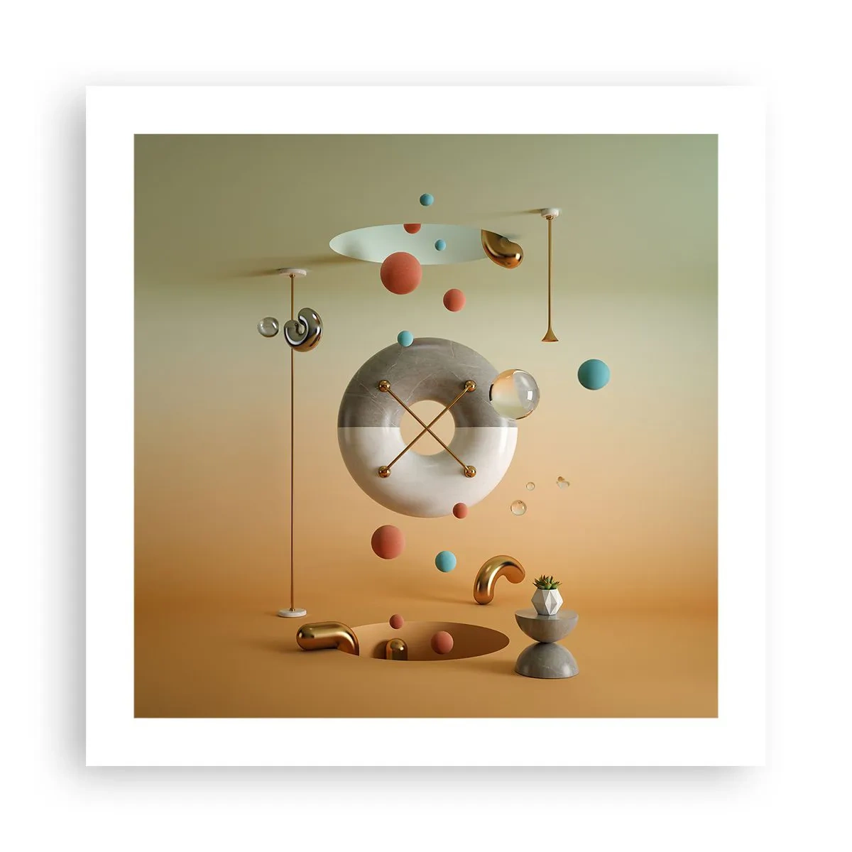 Affiche - Poster - Tout peut arriver - 50x50 cm