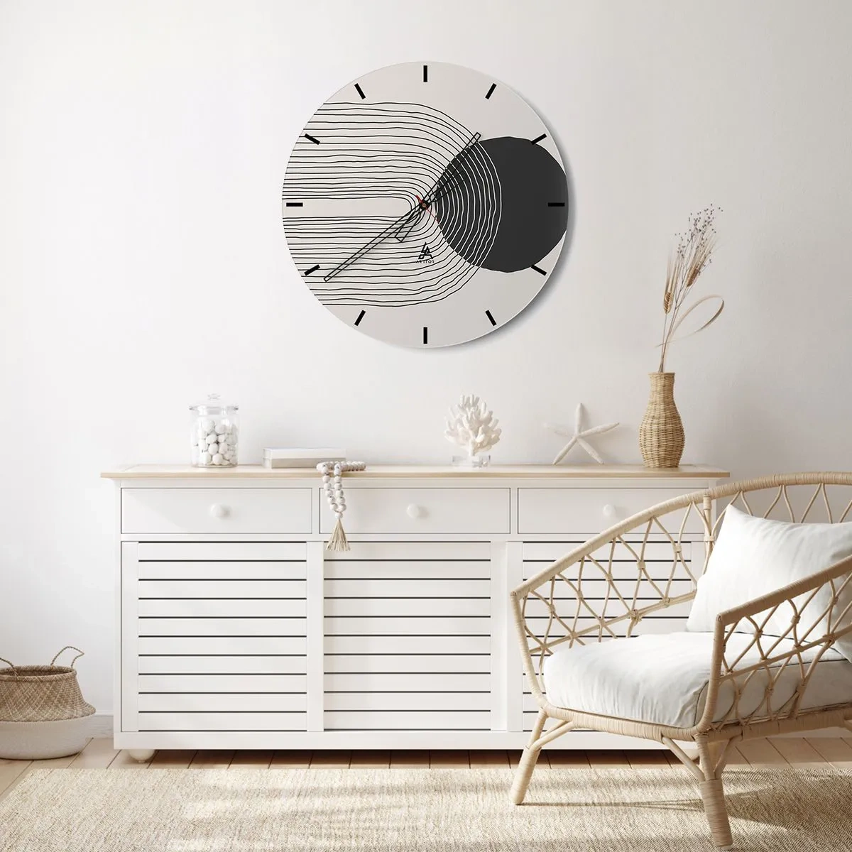 Horloge murale - Pendule murale - Tremblement et confiance - 30x30 cm