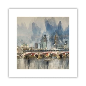 Affiche - Poster - Londres dans toute sa splendeur - 30x30 cm