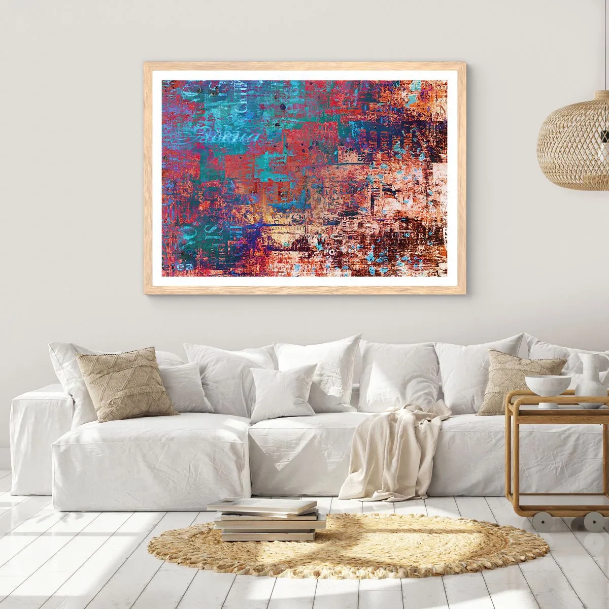 Affiche dans un chêne clair - Poster - Mémoire et oubli - 100x70 cm