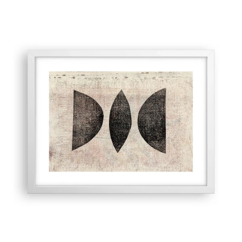 Affiche dans un cadre blanc - Poster - Abstraction ethnique - 40x30 cm