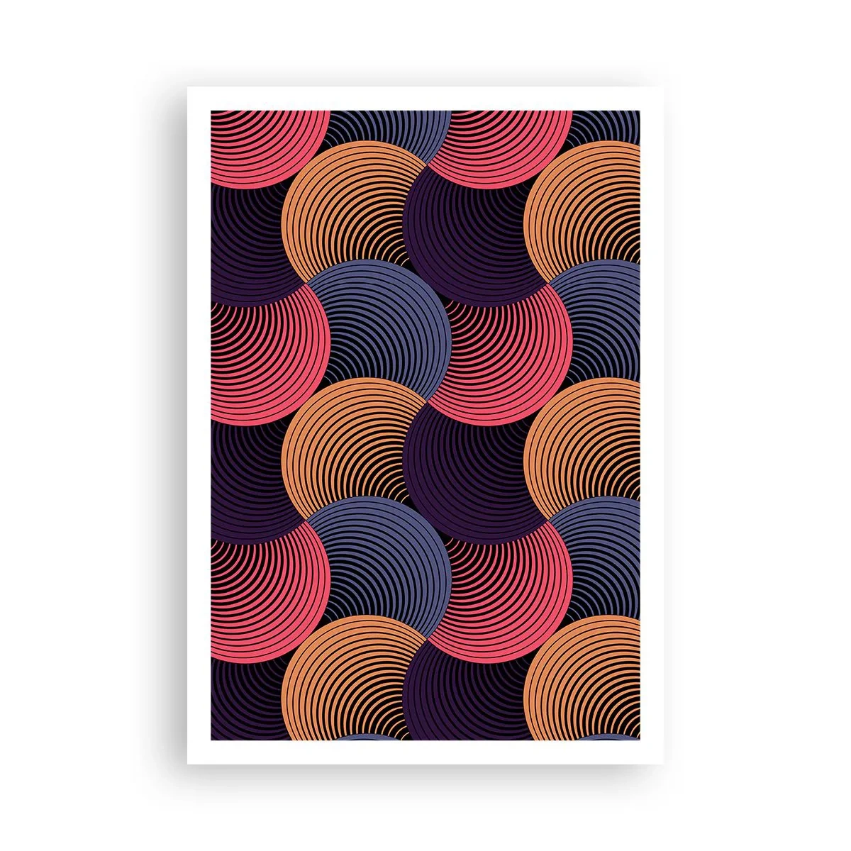 Affiche - Poster - Dans un rythme circulaire - 70x100 cm