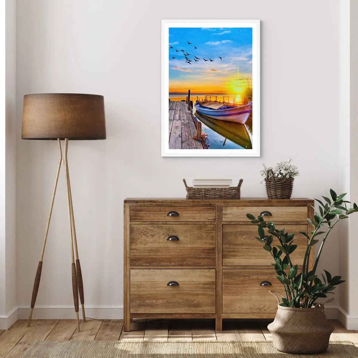 Affiche dans un cadre blanc - Poster - Au revoir, à demain - 61x91 cm