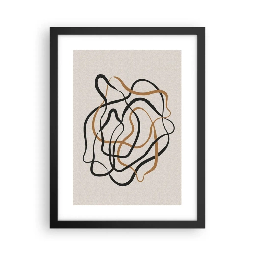 Affiche dans un cadre noir - Poster - Tout s'est mal déroulé - 30x40 cm