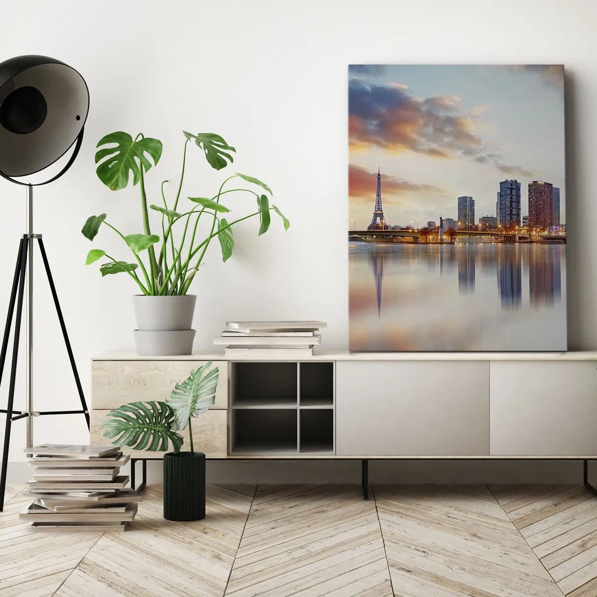 Impression sur toile - Image sur toile - La tranquillité monumentale de Paris - 55x100 cm