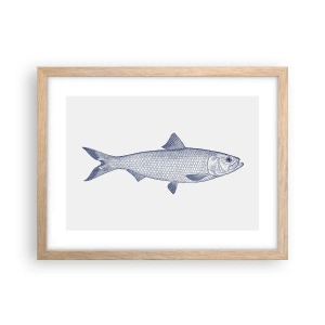 Affiche dans un chêne clair - Poster - Salutations des mers du nord - 40x30 cm