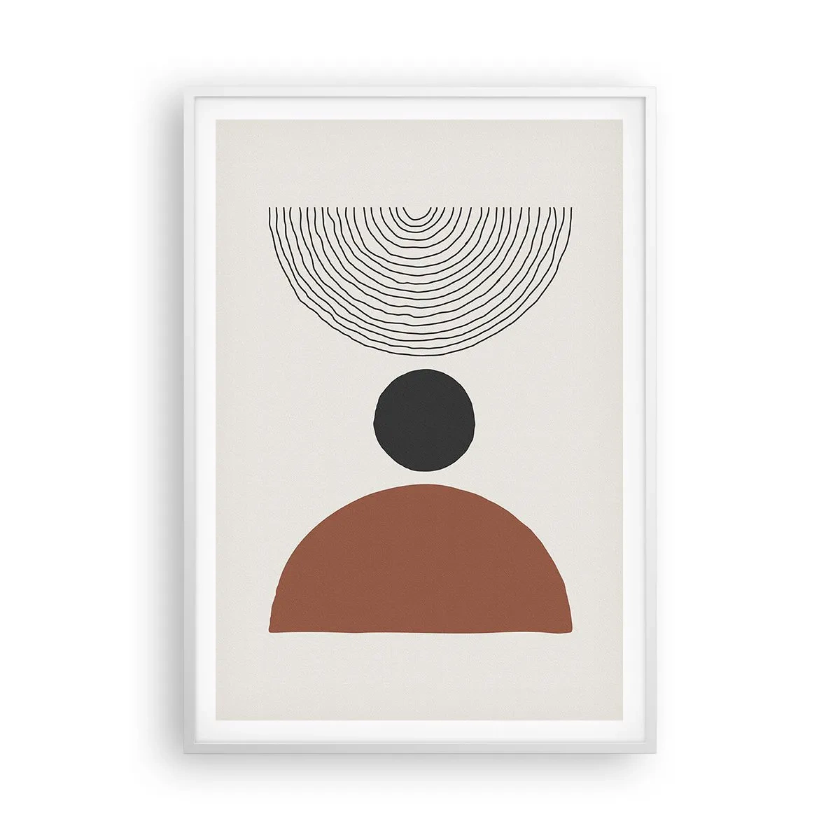 Affiche dans un cadre blanc - Poster - Au centre de l'attention - 70x100 cm