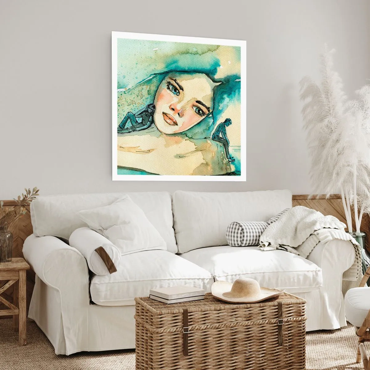 Affiche - Poster - Suis-je bleu? - 30x30 cm