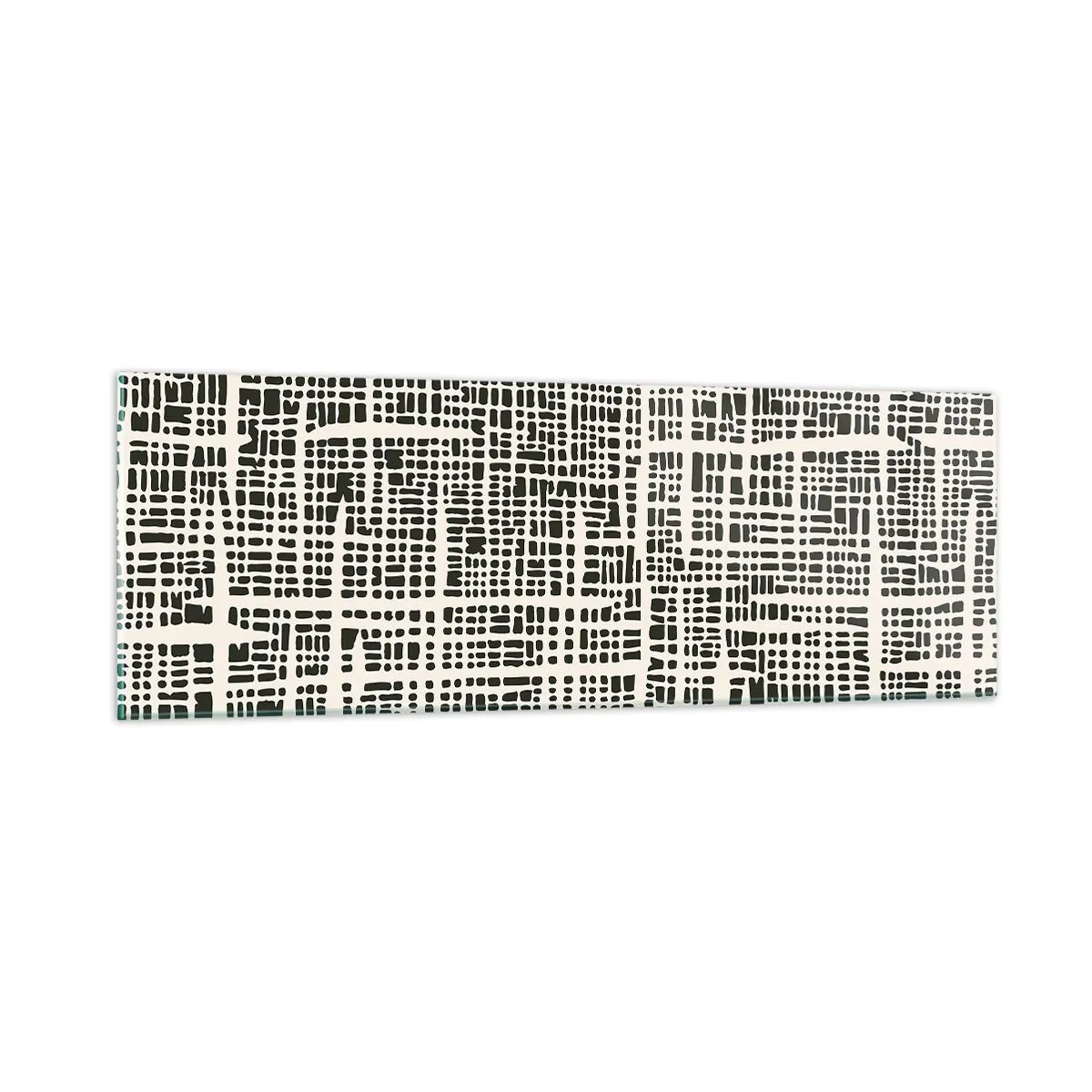 Impression sur verre - Image sur verre - Composition tissée - 90x30 cm