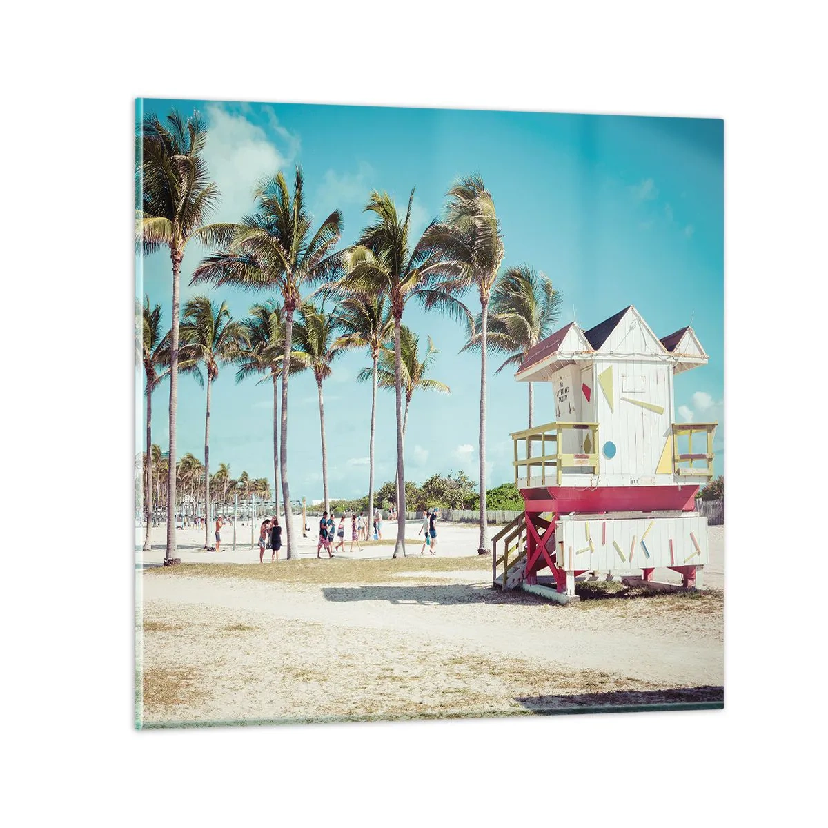 Impression sur verre - Image sur verre - Une belle journée devant toi - 40x40 cm