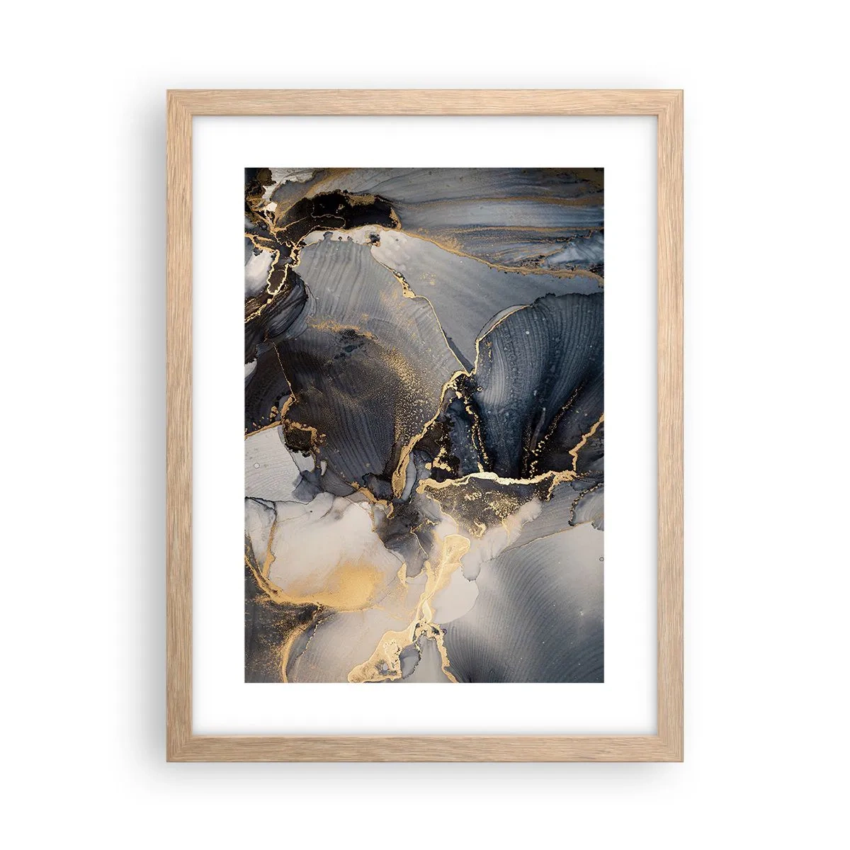 Affiche dans un chêne clair - Poster - La vie de la pierre - 30x40 cm