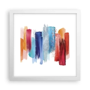 Affiche dans un cadre blanc - Poster - En haut et en bas - 30x30 cm