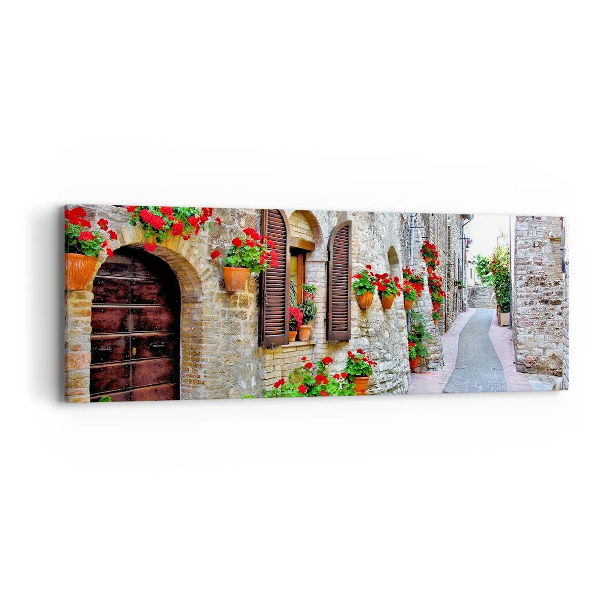 Impression sur toile - Image sur toile - Ambiance italienne - 90x30 cm