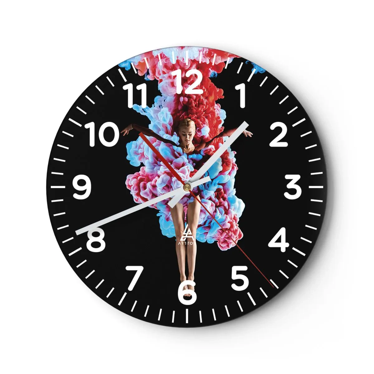 Horloge murale - Pendule murale - En pleine floraison - 30x30 cm