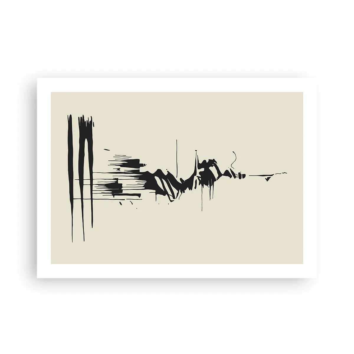 Affiche - Poster - Abstraction hâtive - 70x50 cm