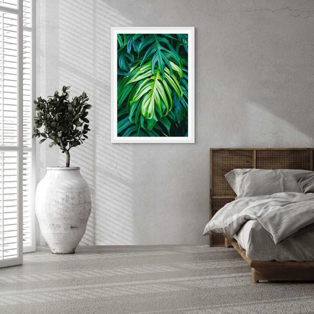 Affiche dans un cadre blanc - Poster - Immergez-vous dans la fraîcheur - 50x70 cm