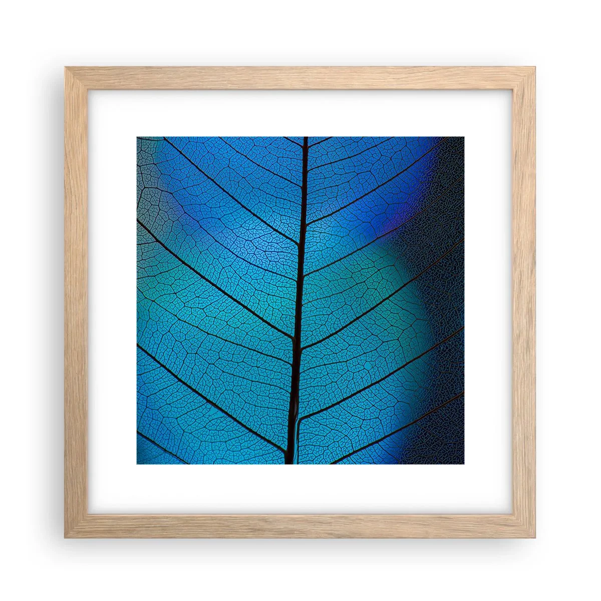 Affiche dans un chêne clair - Poster - Construction complexe - 30x30 cm