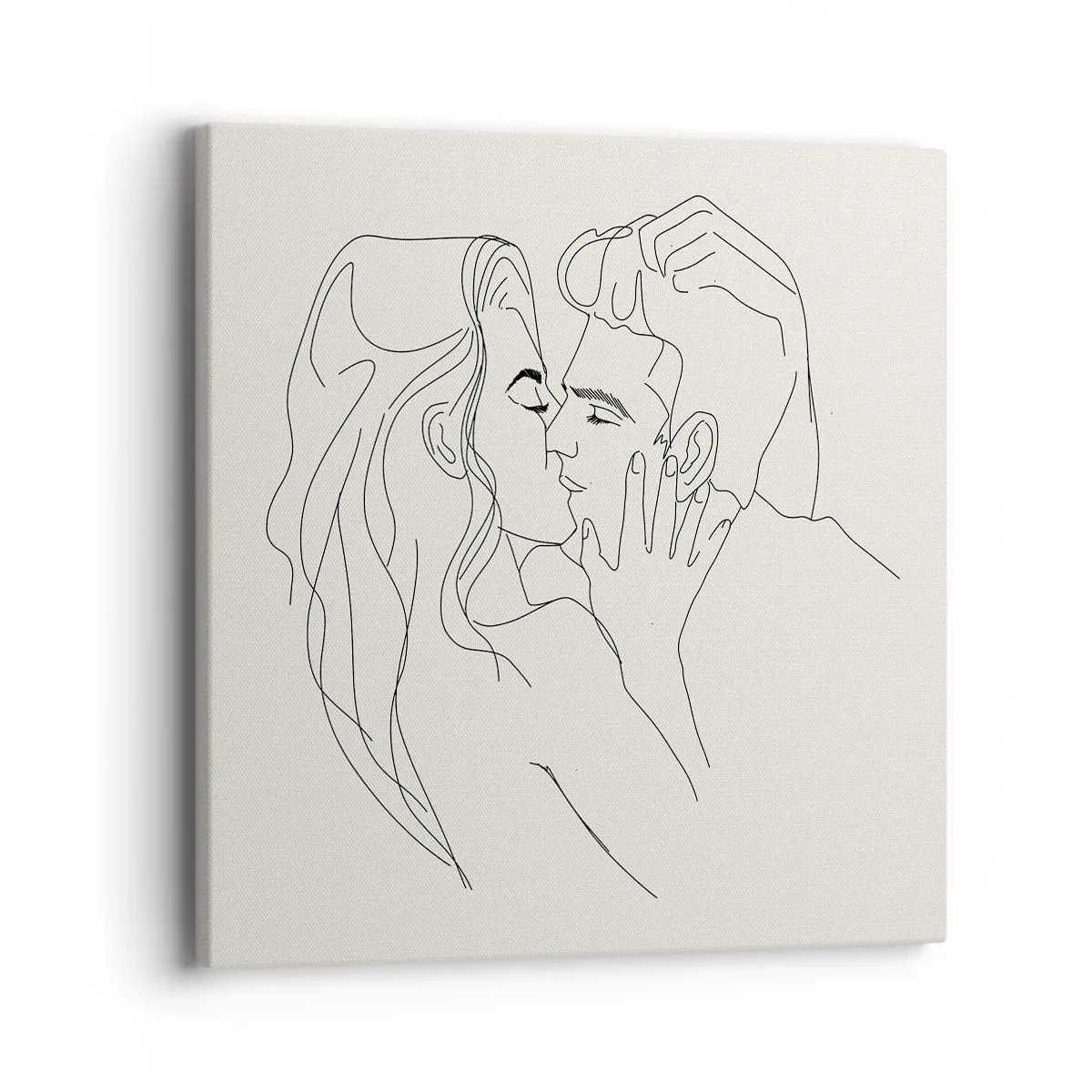 Impression sur toile - Image sur toile - Enlacé de sentiment - 40x40 cm