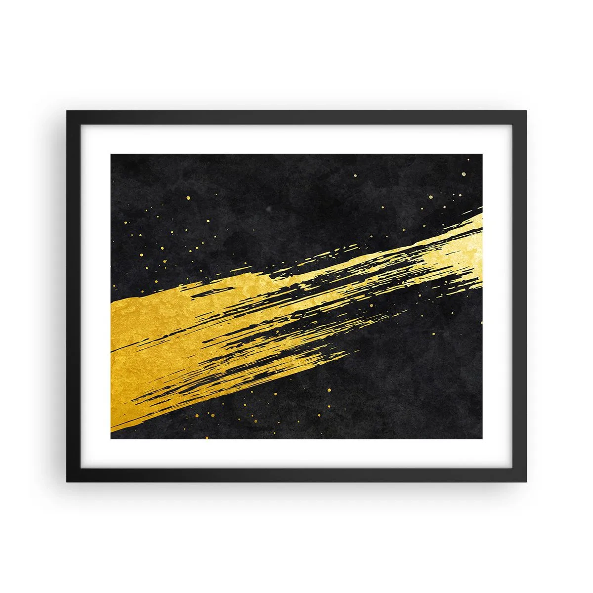 Affiche dans un cadre noir - Poster - Sautez dans l'hyperespace - 50x40 cm