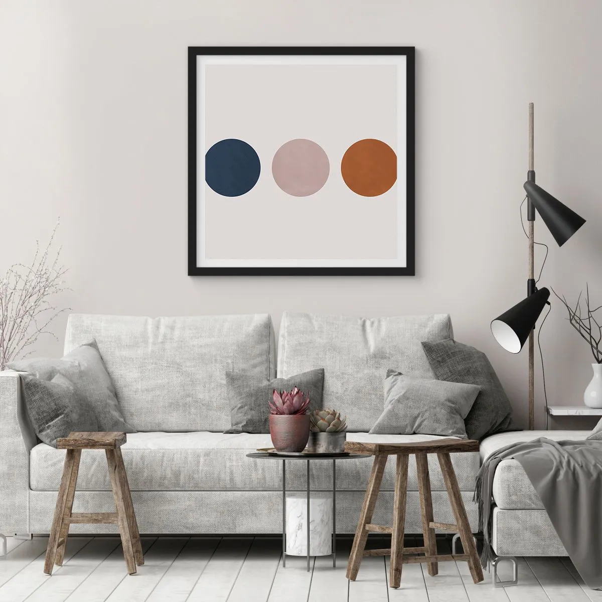 Affiche dans un cadre noir - Poster - Symbole d'excellence - 60x60 cm