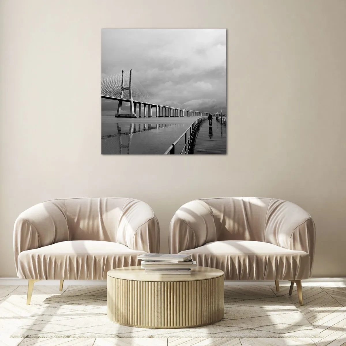 Impression sur verre - Image sur verre - A tous ceux qui lui sont important - 40x40 cm