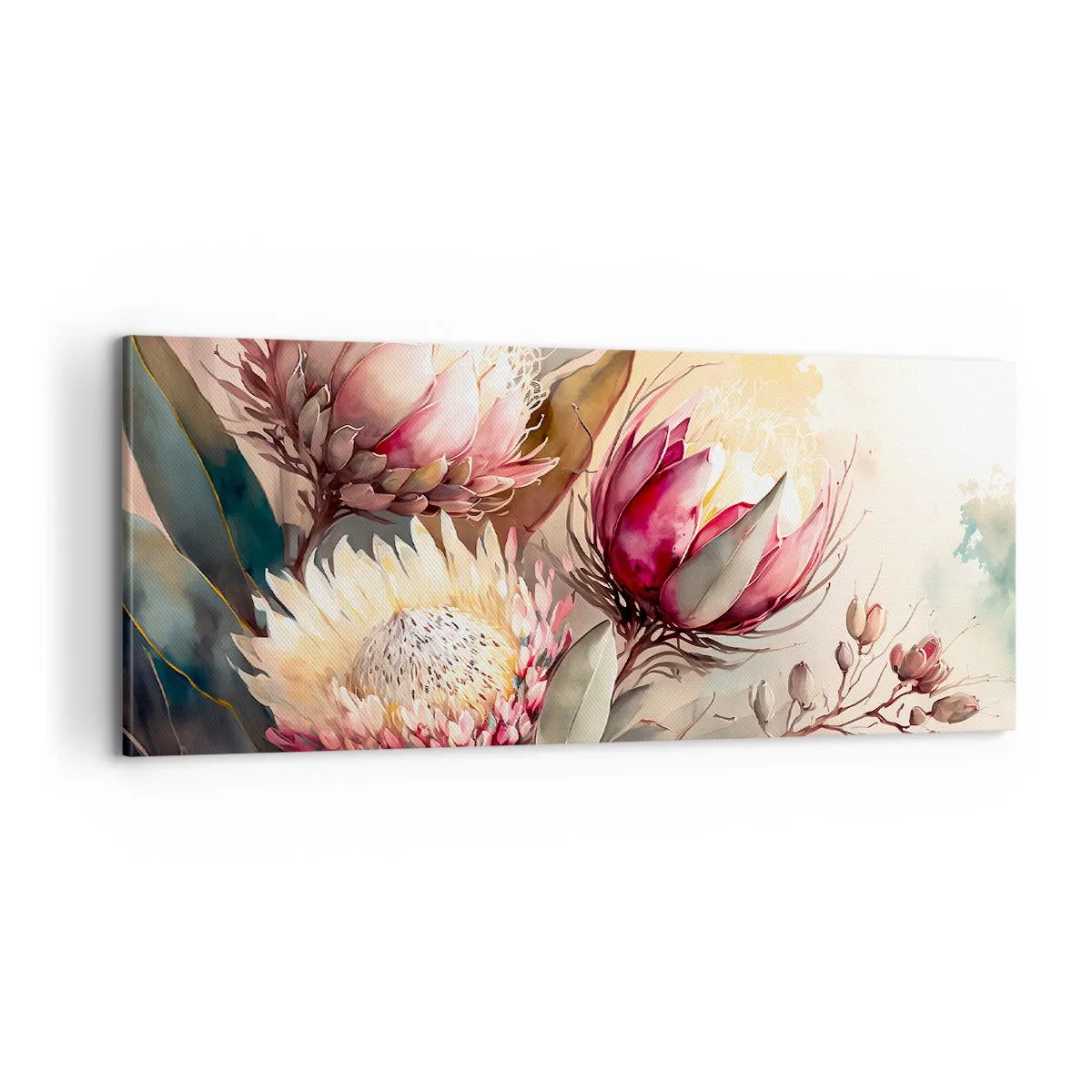 Impression sur toile - Image sur toile - De profil et de face - 100x40 cm