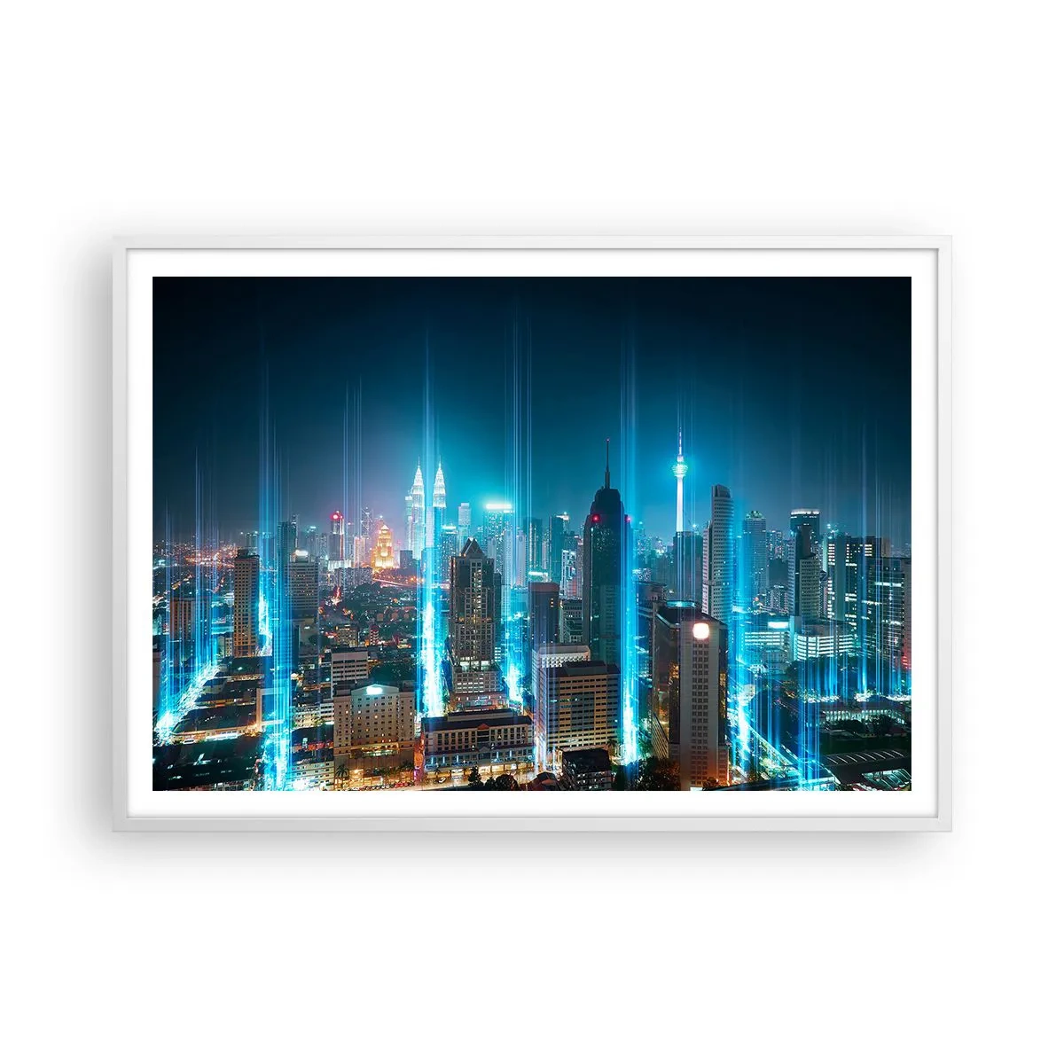 Affiche dans un cadre blanc - Poster - À Berlin au paradis - 100x70 cm