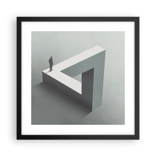 Affiche dans un cadre noir - Poster - Mais c'est possible - 40x40 cm