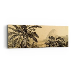 Impression sur toile - Image sur toile - Dans un climat colonial - 90x30 cm