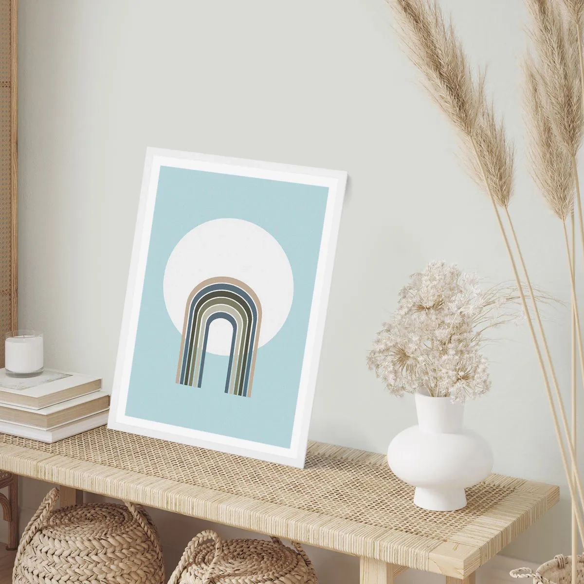 Affiche dans un cadre blanc - Poster - Attraction irrésistible - 70x100 cm