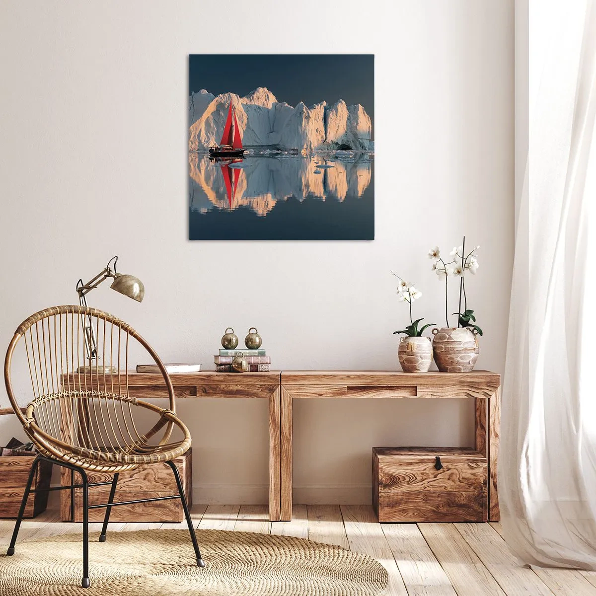 Impression sur toile - Image sur toile - Aux limites du monde - 60x60 cm