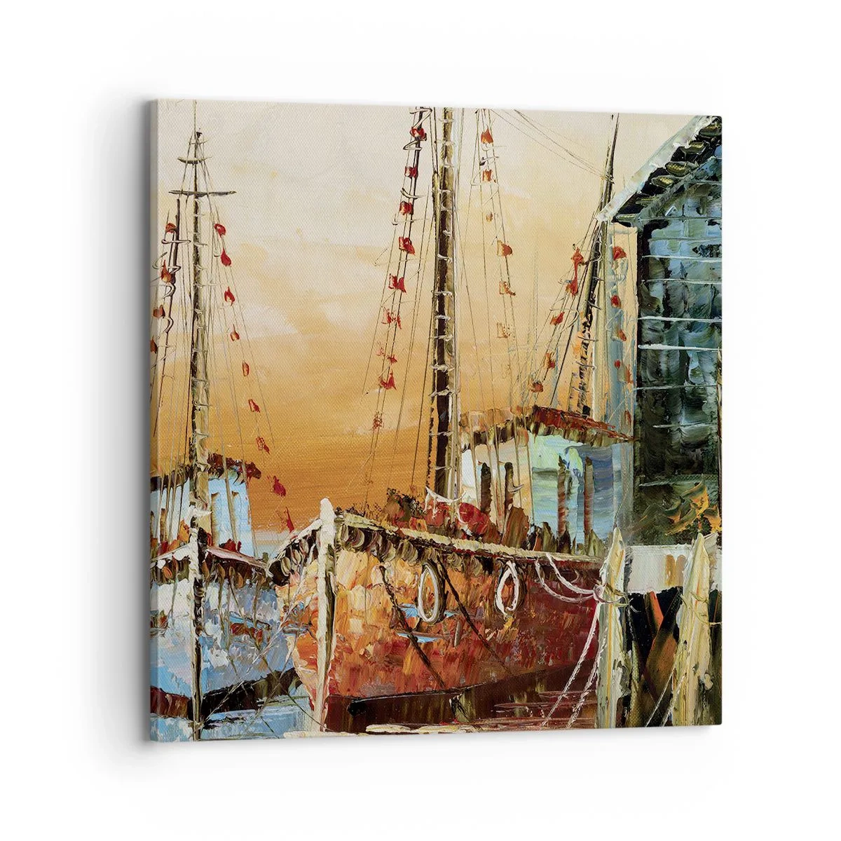 Impression sur toile - Image sur toile - Retour tranquille - 70x70 cm