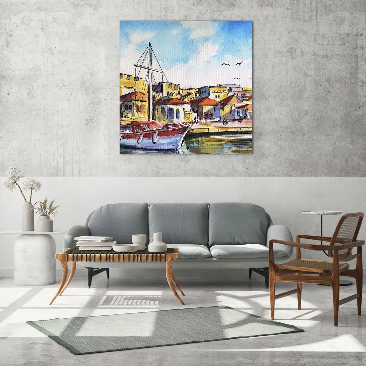 Impression sur verre - Image sur verre - Après-midi arc-en-ciel - 30x30 cm