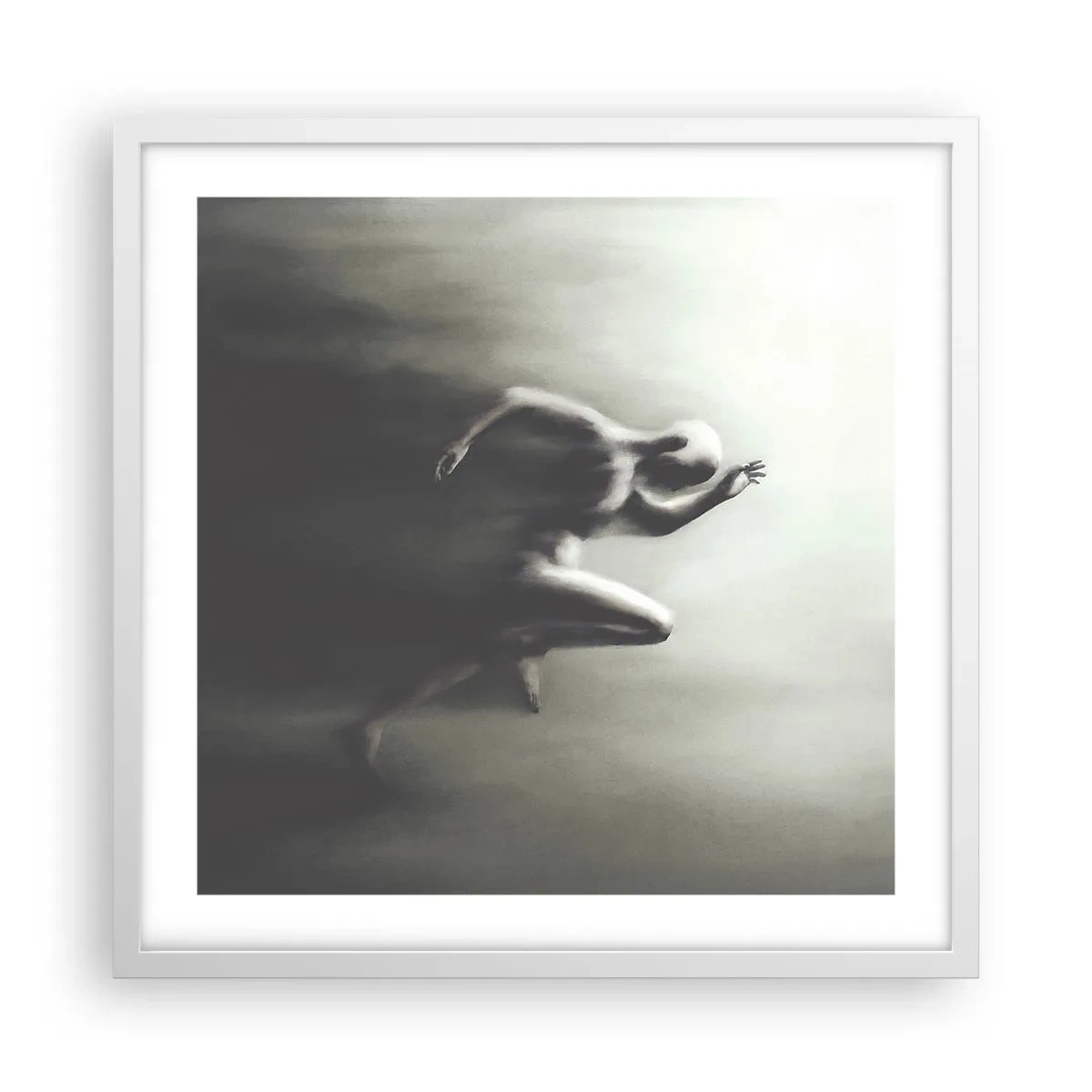 Affiche dans un cadre blanc - Poster - Inarrêtable - 50x50 cm