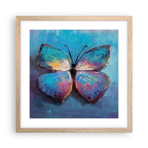 Affiche dans un chêne clair - Poster - Dans toute sa splendeur - 40x40 cm