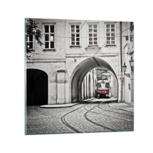 Impression sur verre - Image sur verre - Dans le labyrinthe de la ville - 30x30 cm