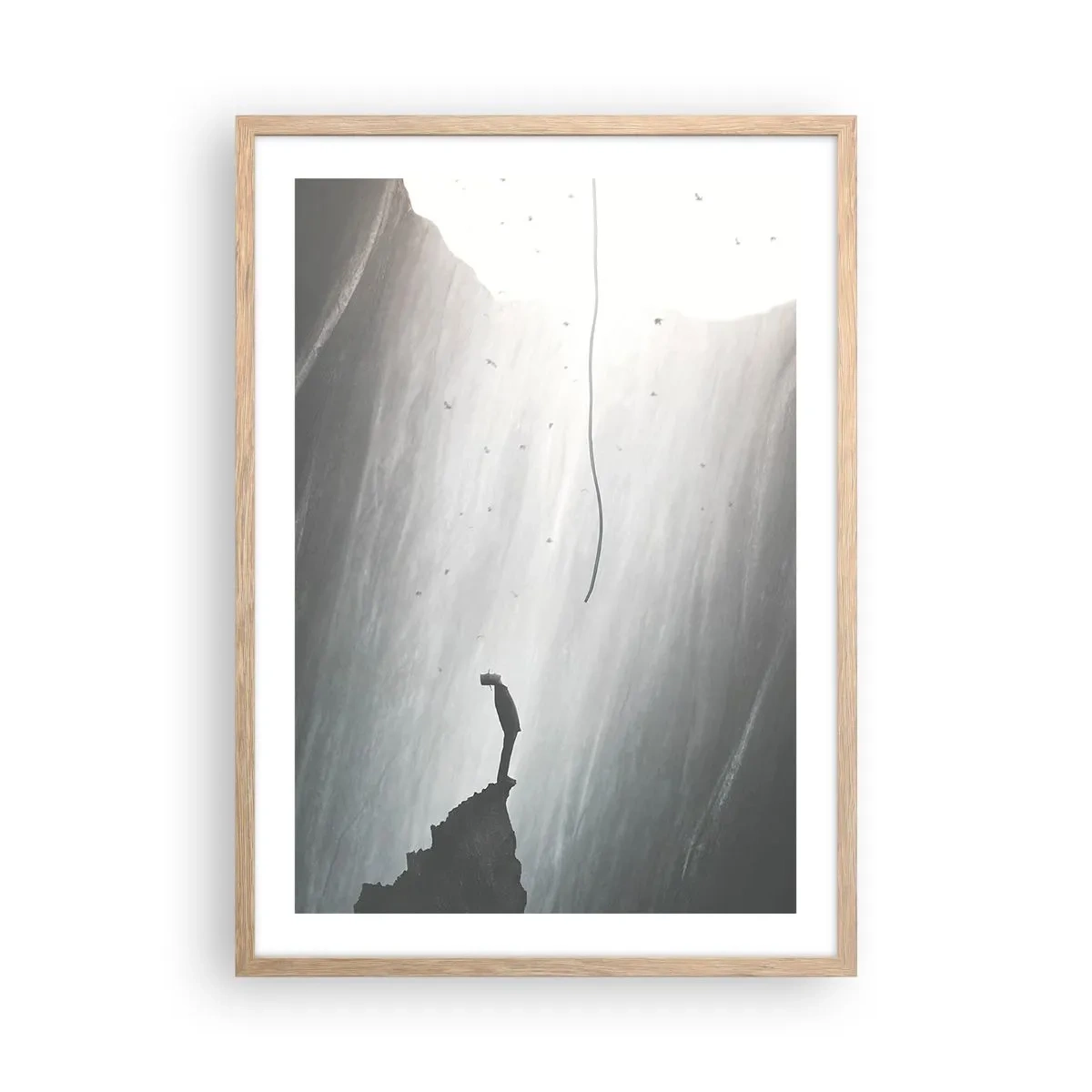 Affiche dans un chêne clair - Poster - Il y a toujours une issue - 50x70 cm