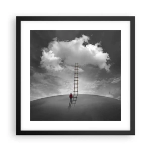 Affiche dans un cadre noir - Poster - Tout est possible - 40x40 cm