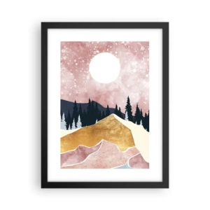 Affiche dans un cadre noir - Poster - Gardien de la nuit - 30x40 cm