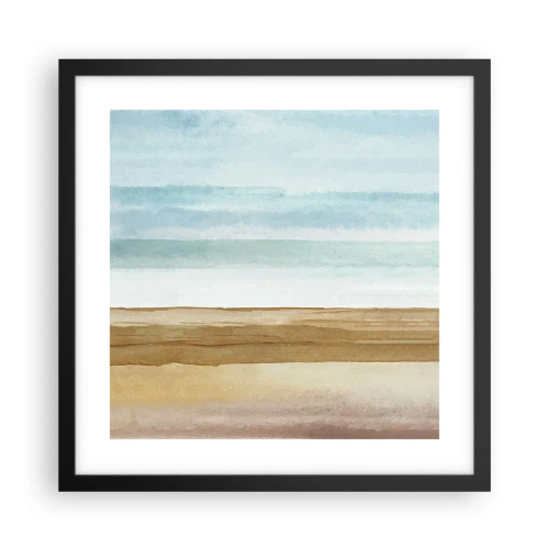 Affiche dans un cadre noir - Poster - Réconfort - 40x40 cm