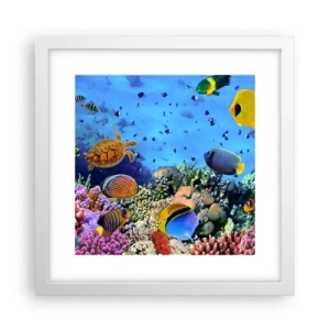 Affiche dans un cadre blanc - Poster - Et que sait-on de la vie… - 30x30 cm