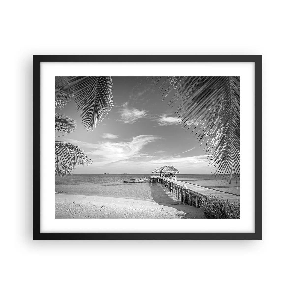 Affiche dans un cadre noir - Poster - Souvenirs ou rêve? - 50x40 cm