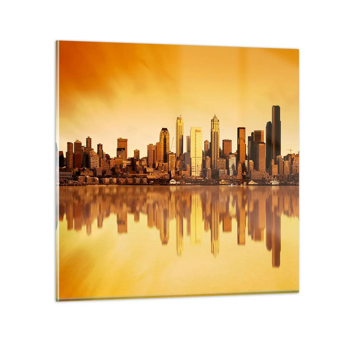 Impression sur verre - Image sur verre - Le silence de la métropole - 60x60 cm