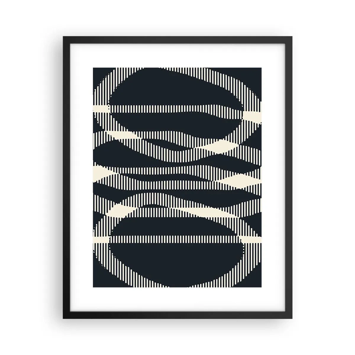 Affiche dans un cadre noir - Poster - Une tentative de briser l'obscurité - 40x50 cm