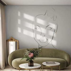 Papier Peint Autocollant Deluxe Sticker - Esquisse de la sensualité - Femme, Graphique, Morceau - 100x70 cm