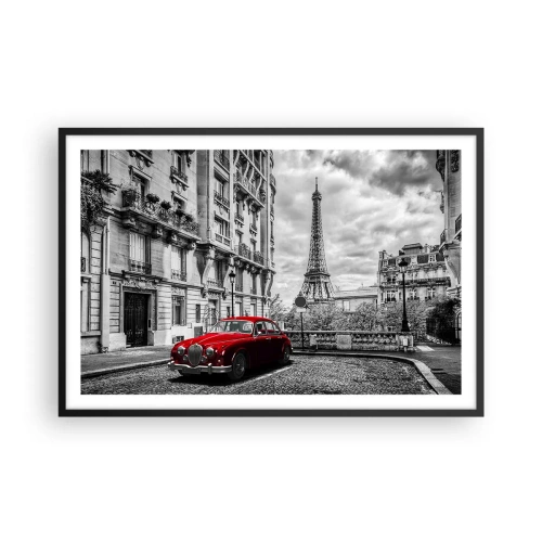 Affiche dans un cadre noir - Poster - Prédateur dans la ville - 91x61 cm