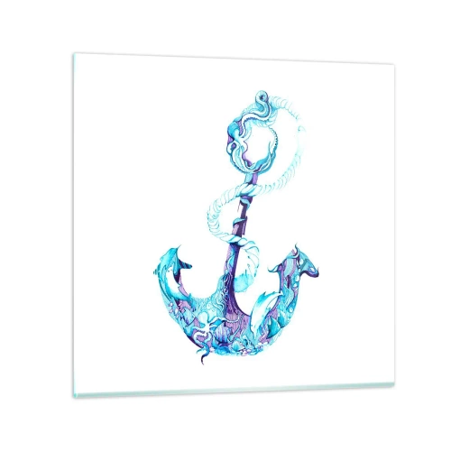 Impression sur verre - Image sur verre - Le confident des secrets de la mer - 30x30 cm