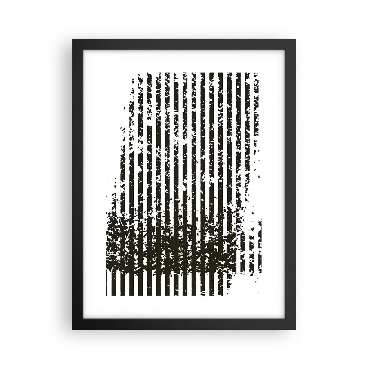 Affiche dans un cadre noir - Poster - Rythme et bruissement - 30x40 cm
