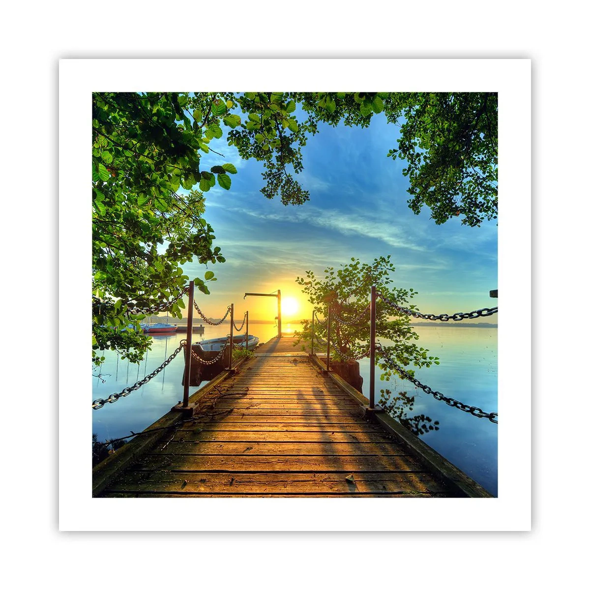Affiche - Poster - L'ouest au-dessus de l'eau - 50x50 cm
